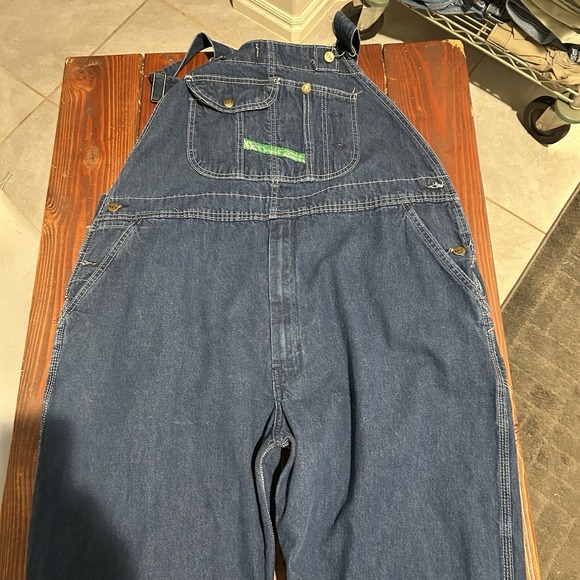 Key Imperial Overalls Mens 44x29 Denim Workwear Carpenter Utility "Read" - Picture 13 of 16